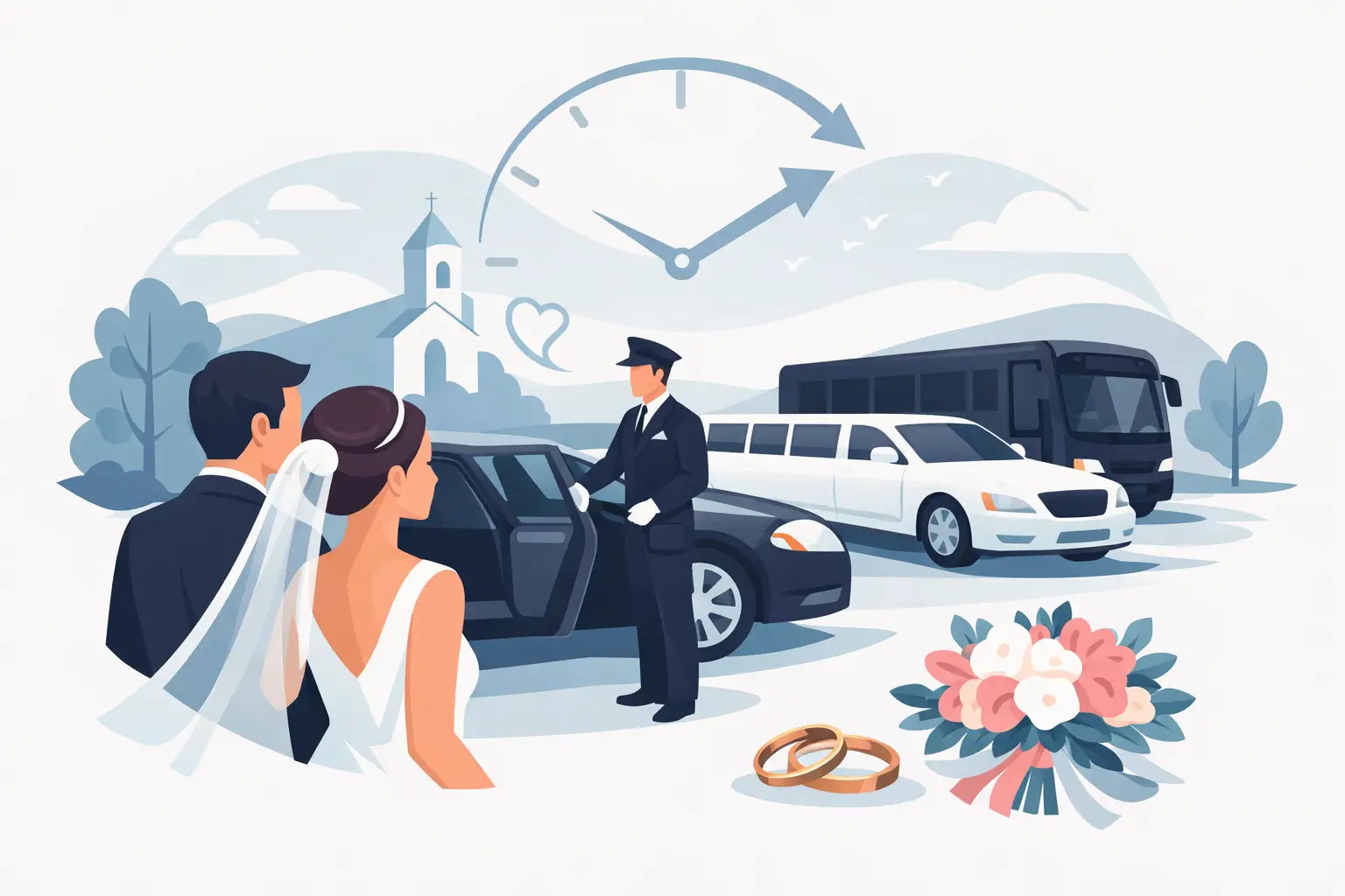 Wedding Transportation Service That Keeps the Day Moving